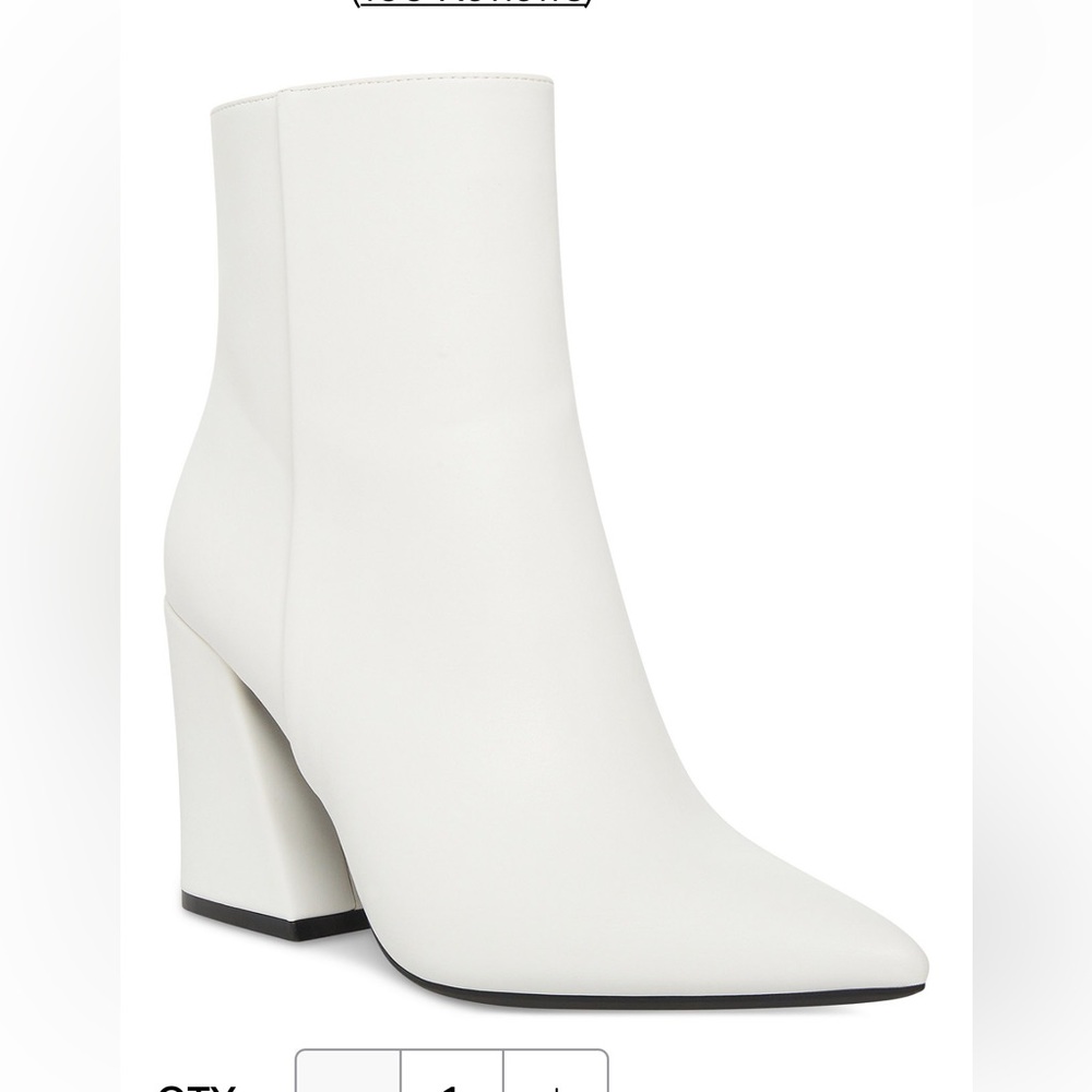 White booties.